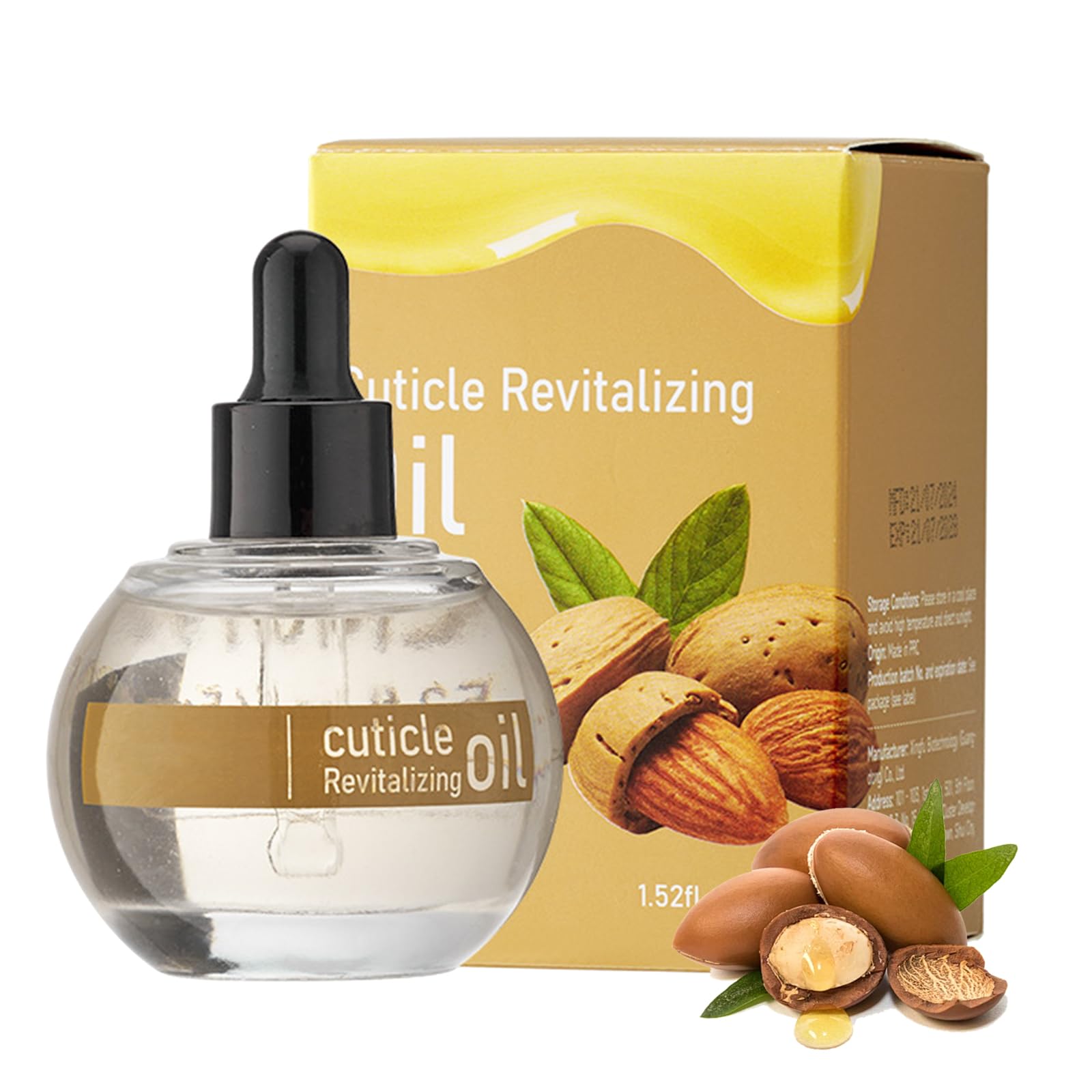 Cuticle Oil, 45ML Almond Cuticle Oil for Nails Dry Skin