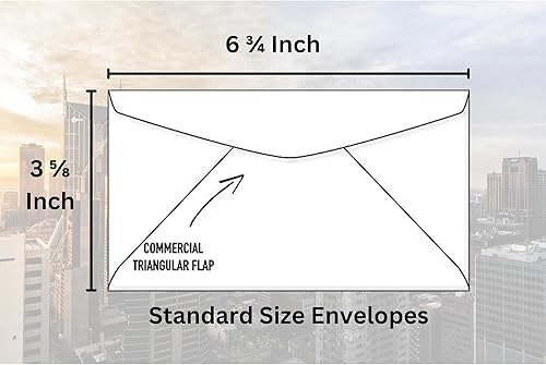 Miniatura 2 de Sobres de negocios 500 6 34, color blanco, 6 14 x 3 18