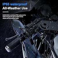 Vista 4 de SolaMr Q8 EUC Intercomunicador de motocicleta Bluetooth mango de control remoto para control FM, respuesta telefónica, conmutación de música