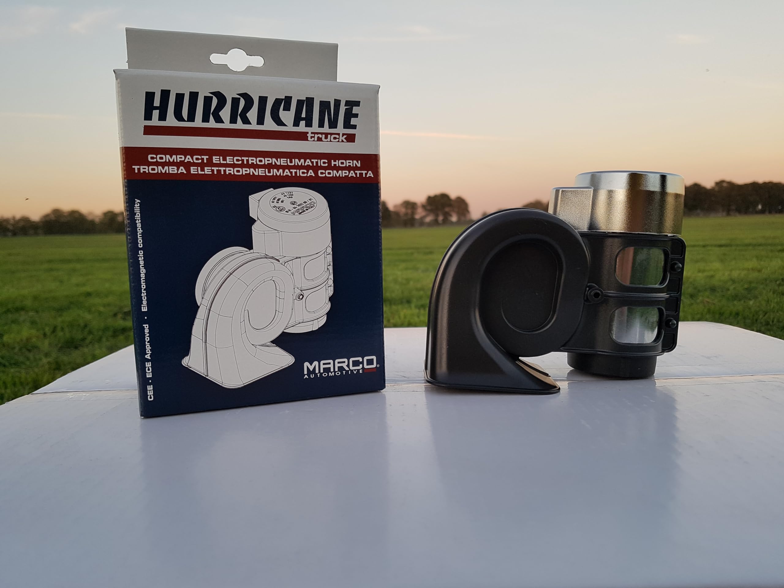 Super forte Marco Tornado Compact clacson per tutti i veicoli 12 V: motociclette, automobili e camion