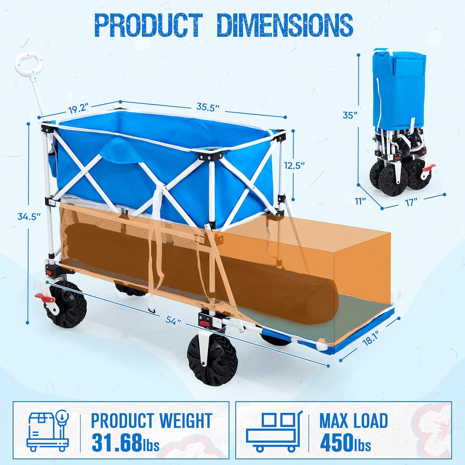 FLAT CARP 2x4 折りたたみカート 2輪・4輪切替可能 FLAT CARP 2x4