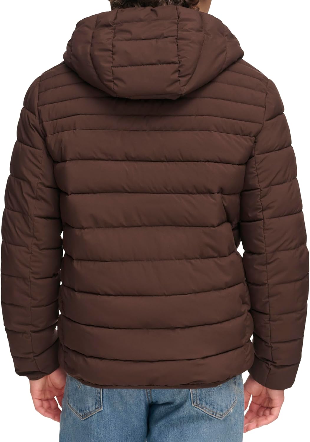 Water Resistant Performance Stretch Hooded Puffer Jacket - Image 3