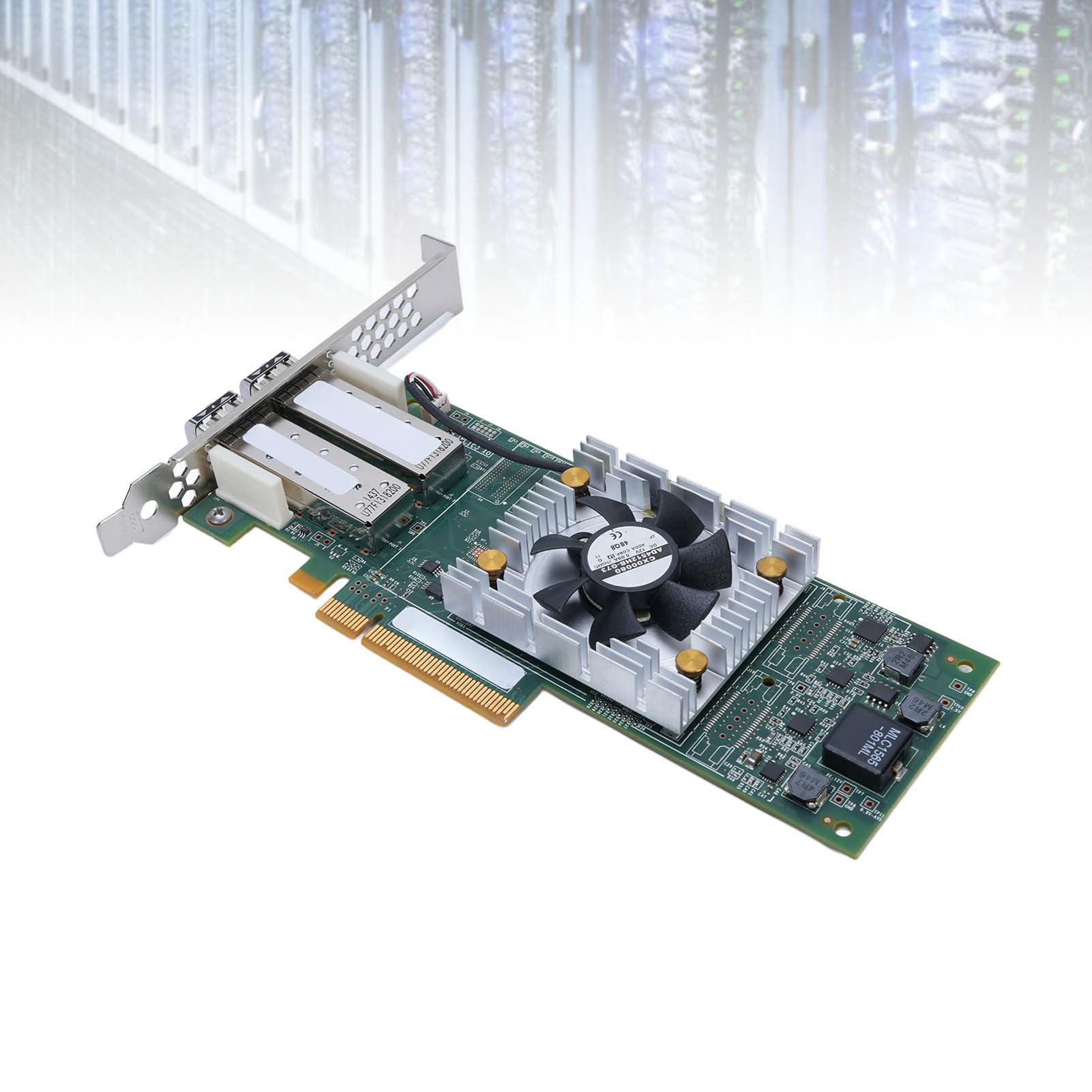 ASHATA Fiber Channel HBA, Adattatore del Bus Host PCIE 3.0 da 16 Gbps con Supporto per la Virtualizzazione, per Server Multi -processore e Macchine Virtuali
