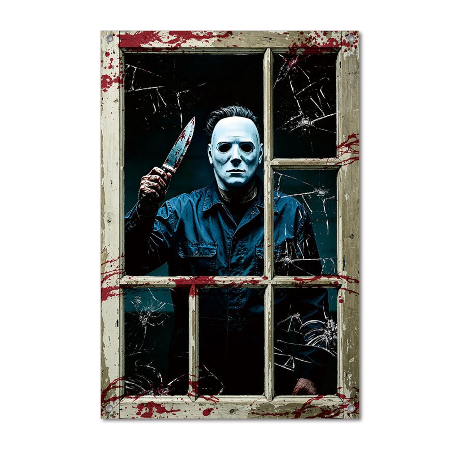 Halloween Decorations Window Stickers, Skeleton and Ghost Window Decals, Decorative Halloween Party Decor for Home Wall Windows Glass, Festive Atmosphere Party Decoration E
