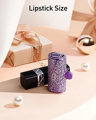 Miniatura 3 de iWALK Upgraded Sparkly Portable Charger 22.5W, 5000mAh Power Bank for iPhone 17/16/15 Series, Mini Battery Pack with Built-in USB-C Connector