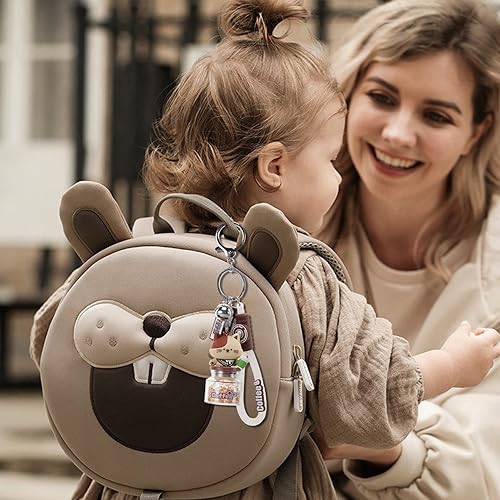 Miniatura 5 de Lindo llavero Kawaii Boba Liquid Bear Llavero Gato Llavero Mochila Charm Mujeres Hombres Niñas Niño Adolescentes Hija