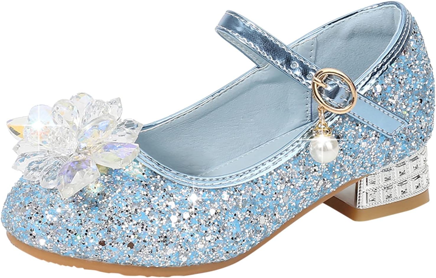 Shoes Low Heel Toddler Girls Dress Shoes Cute Bowknot Sparkle Mary Jane Flower Girls Wedding Birthday Party Prom