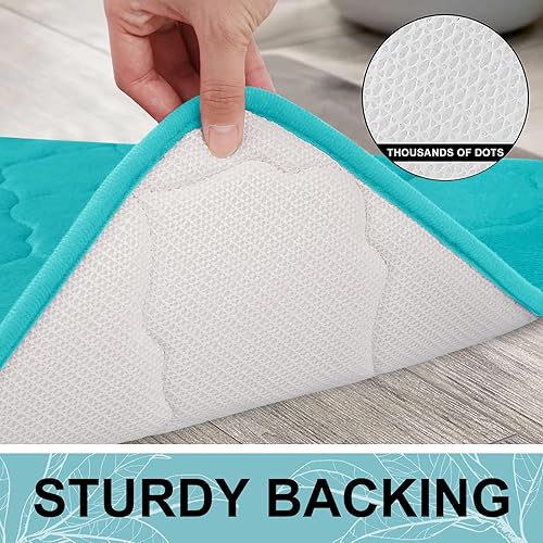 Miniatura 5 de Olanly - Alfombra de baño de espuma viscoelástica, ultra suave, antideslizante y absorbente, lavable a máquina, cómoda, gruesa alfombra de baño para