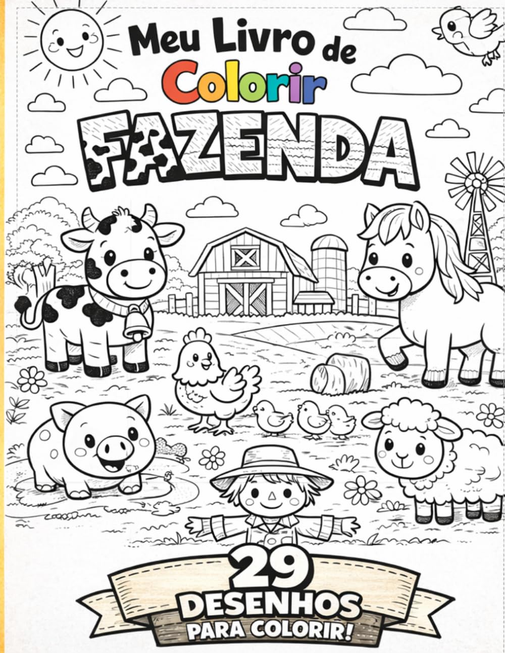 Super Livro de Colorir – Fazenda Mágica: 29 Desenhos para Colorir