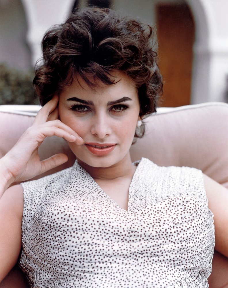 Photo Découpée Sofia Loren Années 60 - Poster, Clipping Vintage, Bon état