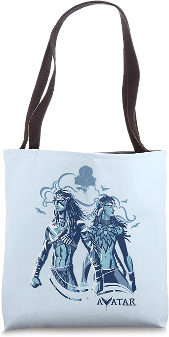 Avatar Fire and Ash Jake Sully and Neytiri Stand Together Tote Bag
