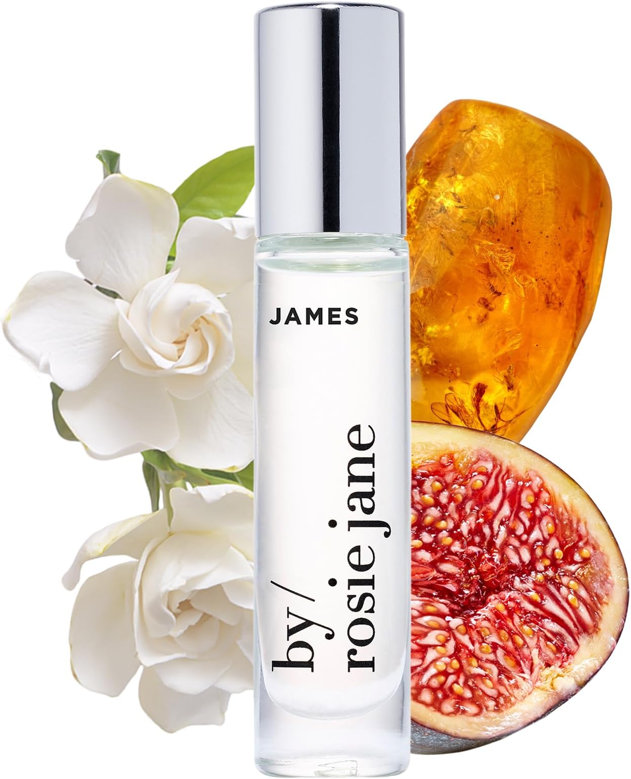 Fragrance Oil (James) - Clean Fragrance for Women - Essential Oil Vial with Notes of Fig, Amber, Gardenia - Paraben-Free, Vegan, Cruelty-Free, Phthalate-Free (7.5ml)