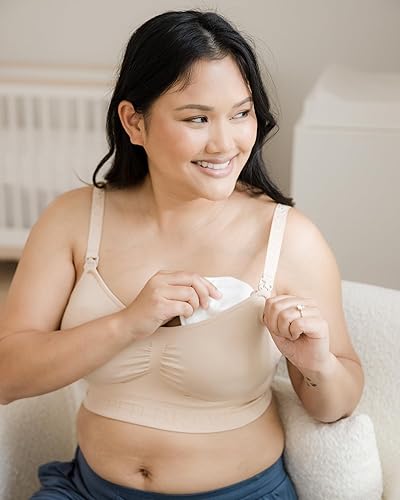 Miniatura 2 de Kindred Bravely Almohadillas de lactancia orgánicas reutilizables, lavables, para lactancia materna y fugas con bolsa de transporte, paquete de 10