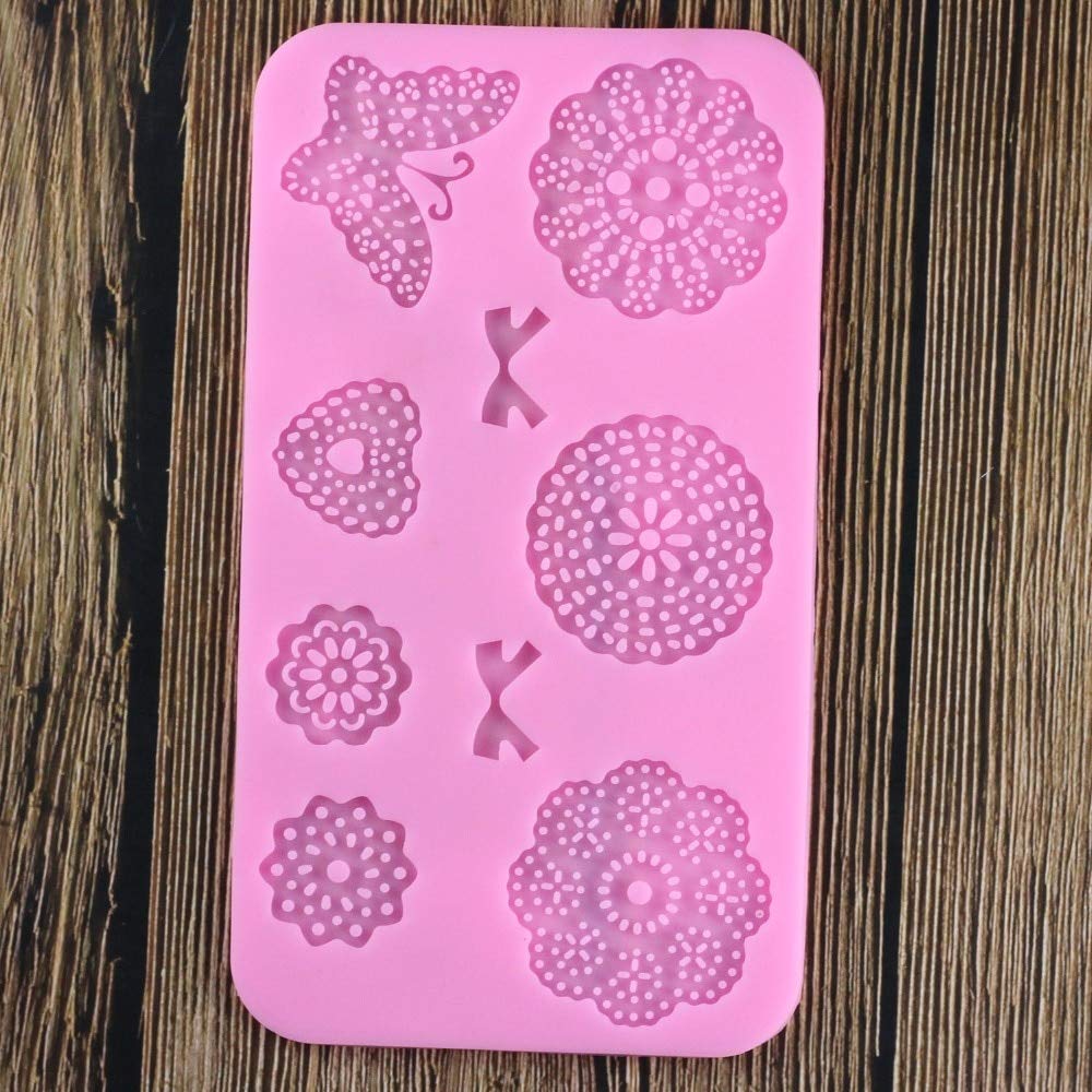 Stampo In Silicone Per Torta A Forma Di Farfalla – Tappetino Pizzo Per Decorazioni Di Torte E Dolci – 39x10,5 Cm - 4