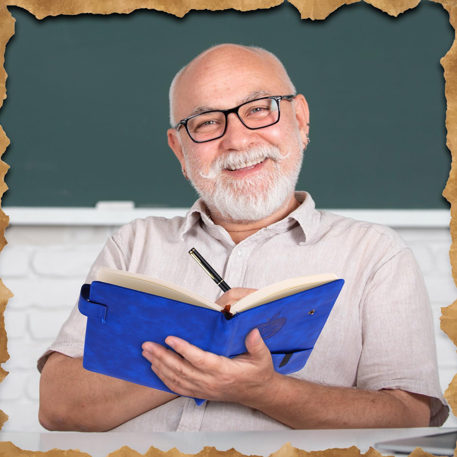 Set di 6 quaderni per insegnanti con penna, copertina rigida, formato A5, in pelle, regalo per insegnanti, per studenti, regalo di laurea, regalo di ringraziamento per insegnanti
