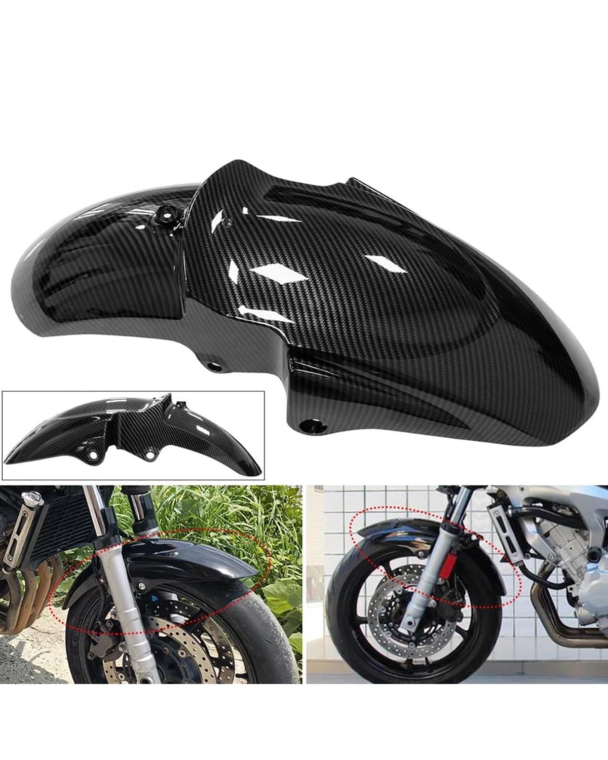 PARAFANGO Anteriore Motocicletta Per FZ6 FAZER FZ6-N FZ6-S 2004-2007 Parafango Paraspruzzi