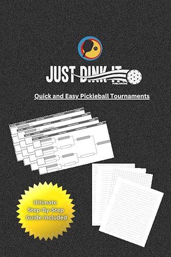 Pickleball League Fast and Easy, Tournament Brackets, Notebook, Graph, Notes, Team tracking, League tracker.: 60 Tournament Bracket pages, 50 lines ... and Single Bracket Tournament, Easy Start