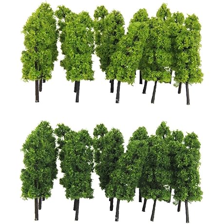 Z Scale Mixed Micro Model Train Trees Decorations