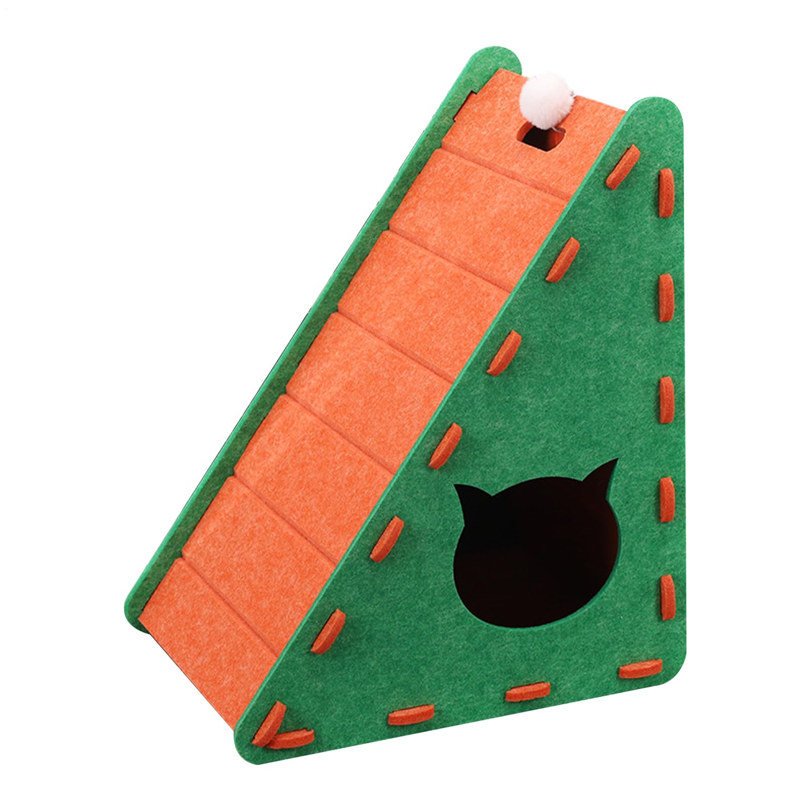 Griffe chat tapis et grattoir carton triangulaire pour correction comportement