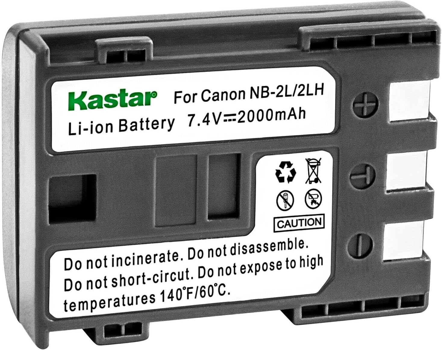 Kastar 4-Pack NB-2L / NB-2LH Battery Replacement for Canon EOS Digital Rebel XTi, MVX25i, MVX30i, MVX35i, MVX40, MVX40i, MVX45i Camera
