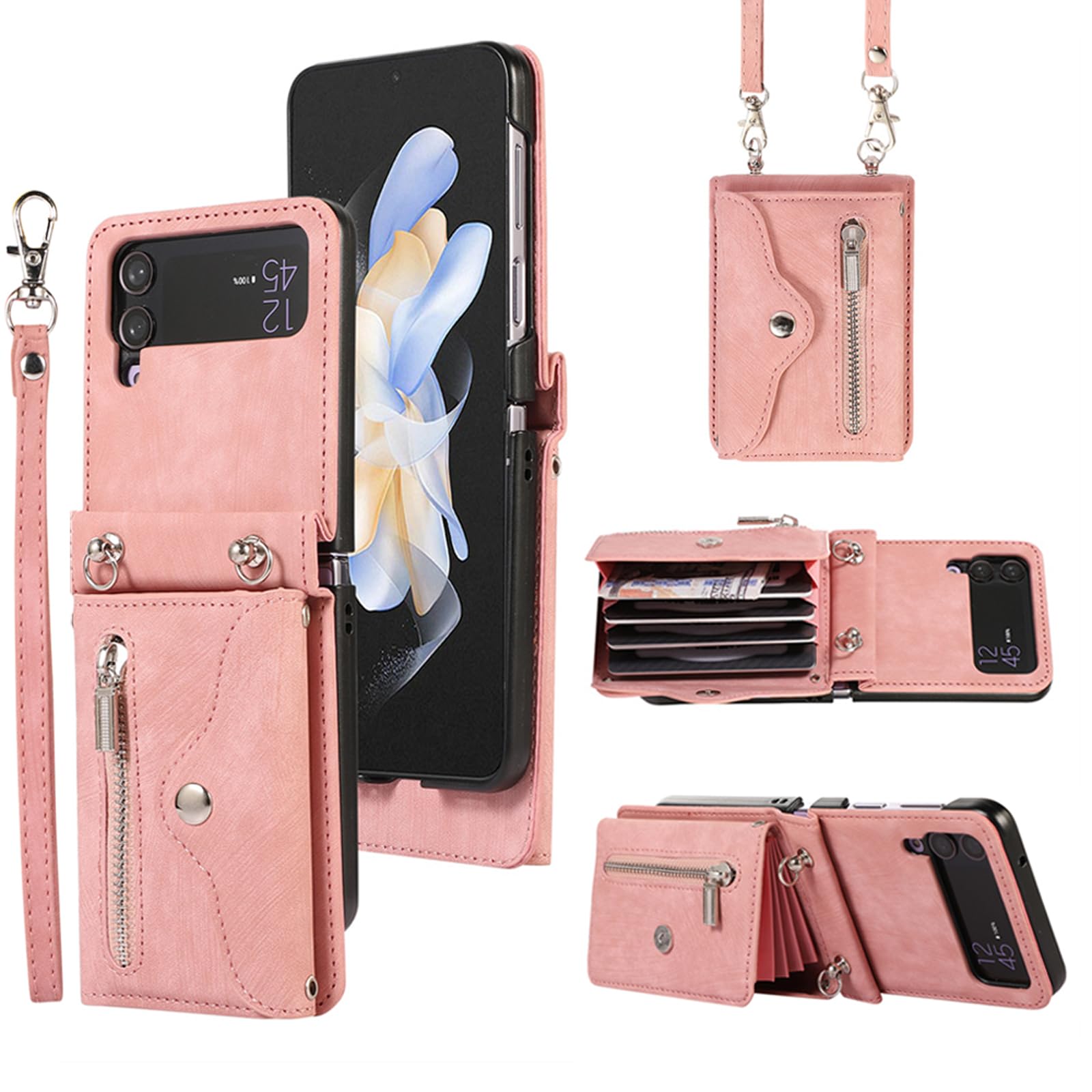 Amazon.com: Phone Case for Samsung Galaxy Z Flip 4 5G 2022 Wallet