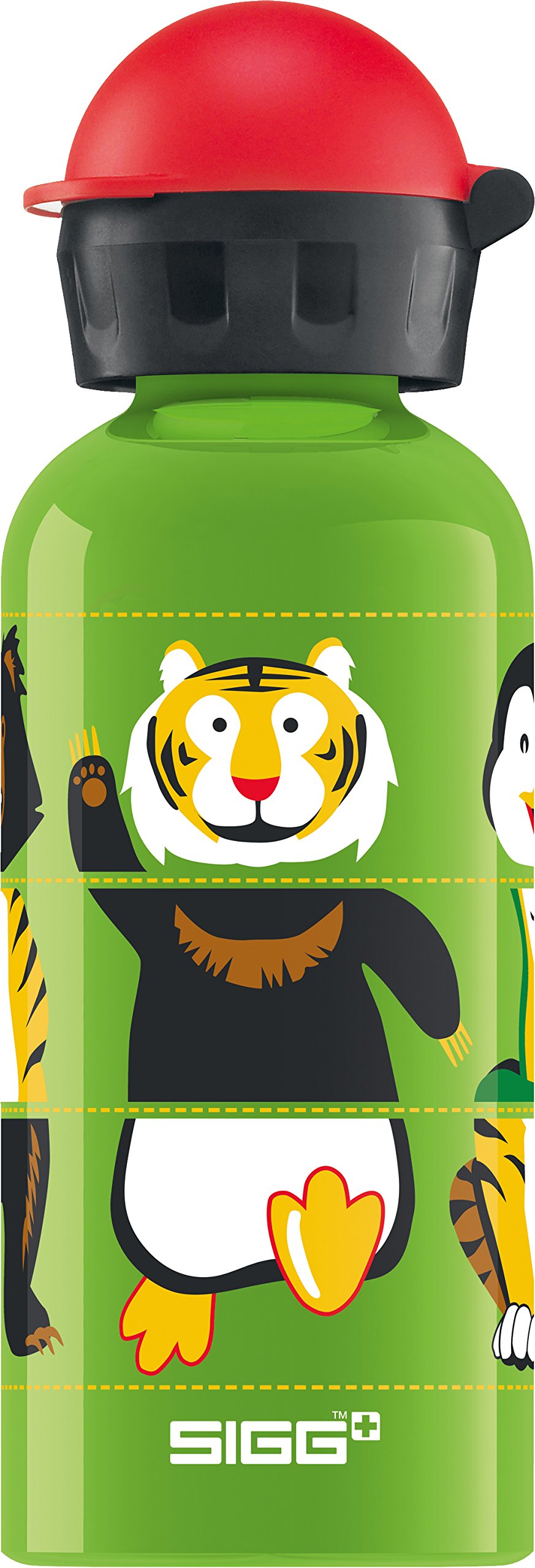 SIGG Zoo Twister Kinder Trinkflasche 0.4l – Auslaufsicher, Aluminium, BPA-frei (Made In Switzerland)