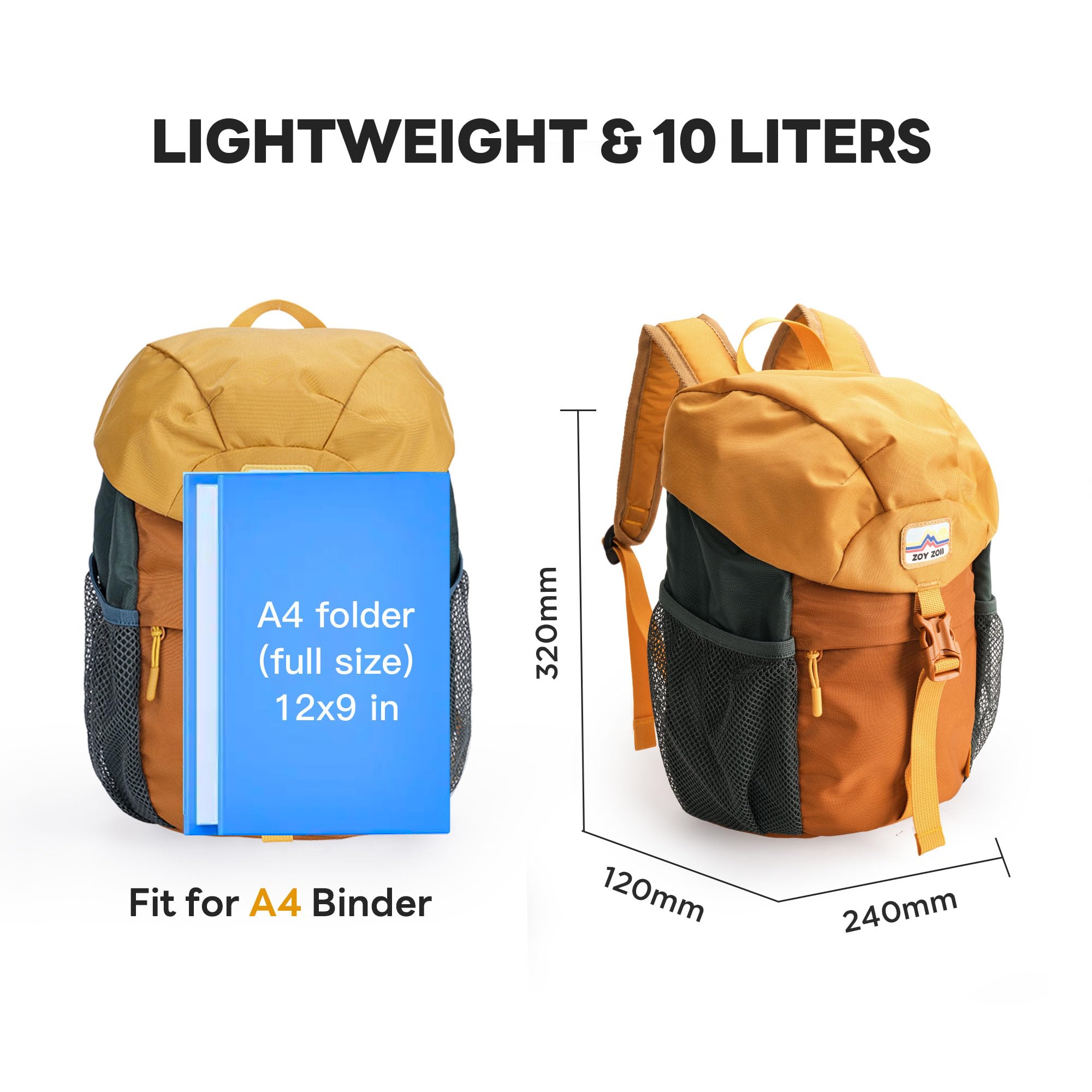 Zoyzoii Zaino Bambina Asilo, Borsa da Trekking All'aperto per Bambini, Borsa con Coulisse Impermeabile