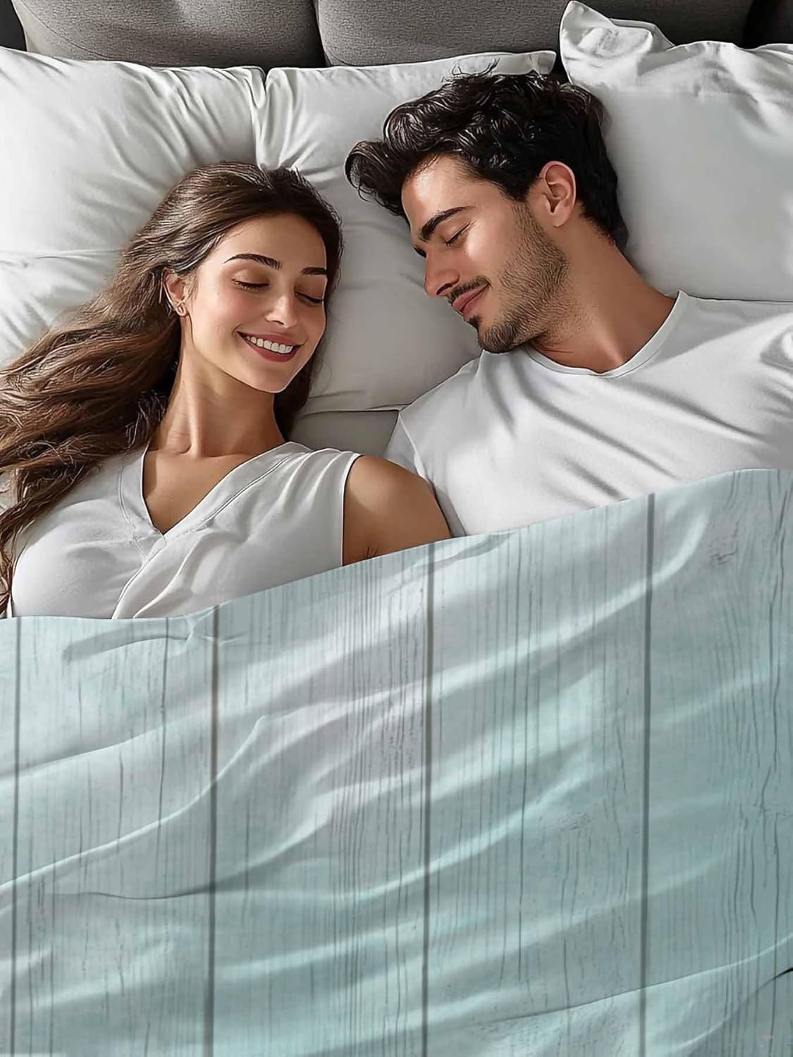 Top Sheet Full Bedding Flat Sheet Only, Summer Beach Sea Star Shell Microfiber Bed Sheets Soft Breathable Bedding Flat Sheets, Green Farm Woodcut Hotel Luxury Top Sheets