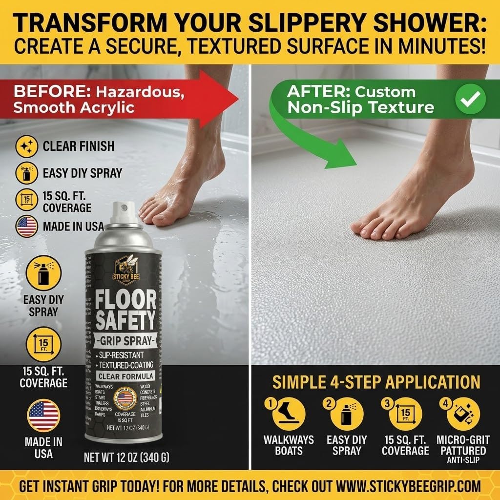 | Slip Resistant Textured Safety Floor Grip Spray