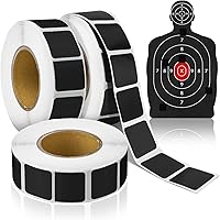 Vista 1 de Fuutreo 3000 Pcs Cardboard Target Pasters Self Adhesive Target Stickers 0.87 Inch Square Labels for Pistol Shooting Range Practice, 1000 Per Roll, 3