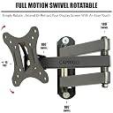Caprigo Heavy Duty TV Wall Mount Stand for 12 to 27 inches LED/LCD/Monitor Screen's, Full Motion Rotatable Universal TV & Monitor Wall Mount Bracket with Swivel & Tilt Adjustments (M418) gallery image
