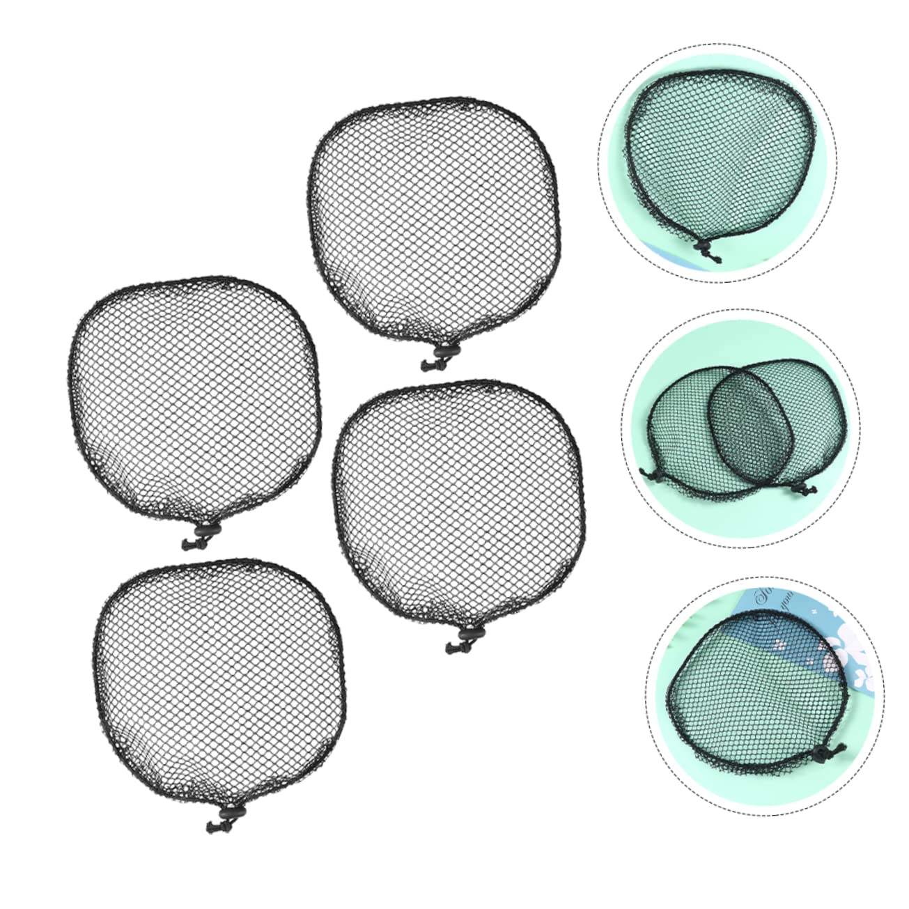 Ipetboom 4Pcs Elastic Wig Caps for Comfortable Wear Lightweight Mesh Hair Net for Wigs Wig Accessories for Natural Hair Order present for Family Friends