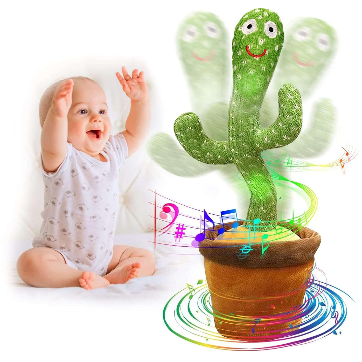 IRQA Toys Dancing Cactus Talking Toy for Baby Children Plush Toy Speaking Cactus Toys for Kids 1 2 3+ Year Old Boy Girl Voice Recording Repeats Funny Gift Interactive Electronic Toys - Green(Style_1 (B0DF7XSPPG) Amazon Price History, Amazon Price Tracker