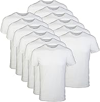 Gildan G1100 Men's Crew Neck T-Shirts Multipack: 100% Cotton, Moisture-Wicking, Tag-Free Comfort