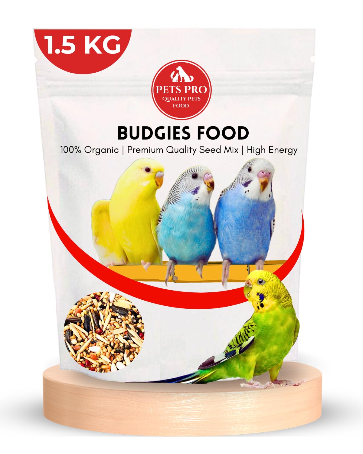 Pets Pro Bird Food Budgies Food Seed Mix (1.5 KG) | Nutritional Millets Special Food for Budgies | Love Birds | Cockatiels | Sparrows | Finches | Special Mix 12+ Vital Grains with Minerals (B0D9CW4CQP) Amazon Price History, Amazon Price Tracker