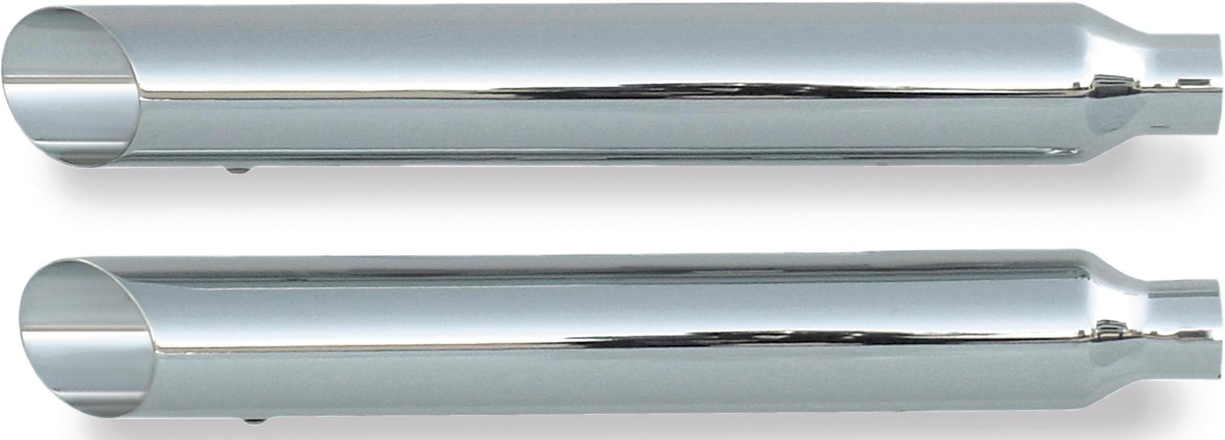 Exhaust 2.0" Baloney Cut Muffler Chrome 07-13 Softail Mufflers / Slip-ons #25304-200