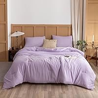 Vista 41 de ROSGONIA Juego de edredón tamaño Queen, color gris carbón, 3 piezas (1 edredón gris oscuro y 2 fundas de almohada) para todas las estaciones, ropa