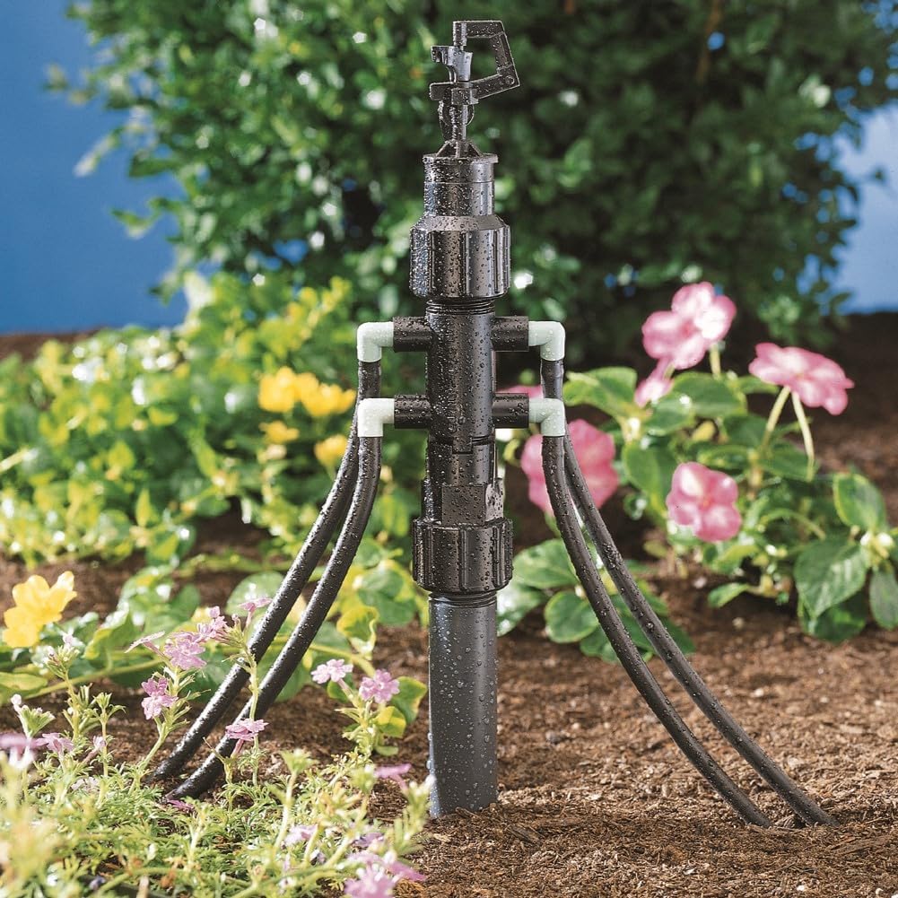 Orbit 20-Pack Drip System Shrub Adapter 4-Port Watering Manifold for 1/4 Inch Tube