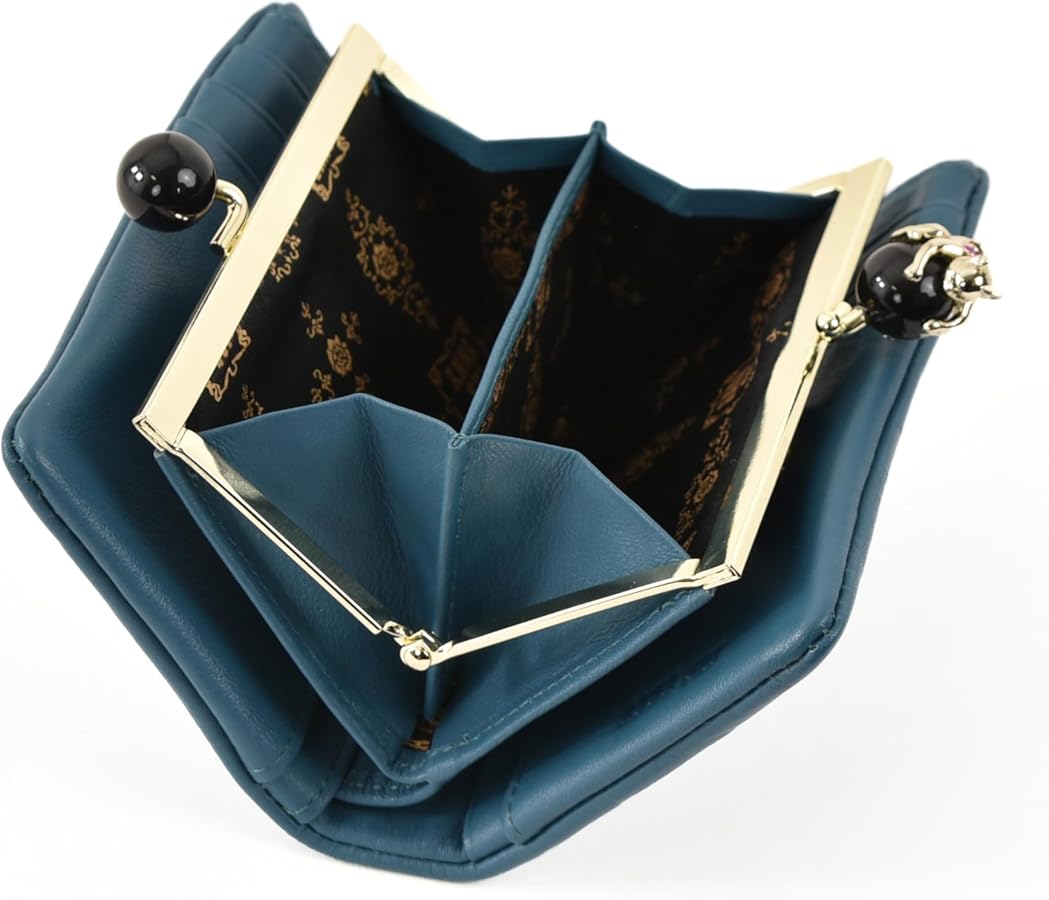 Amazon.co.jp: プレイングキャット 内口金二つ折り財布 : ファッション