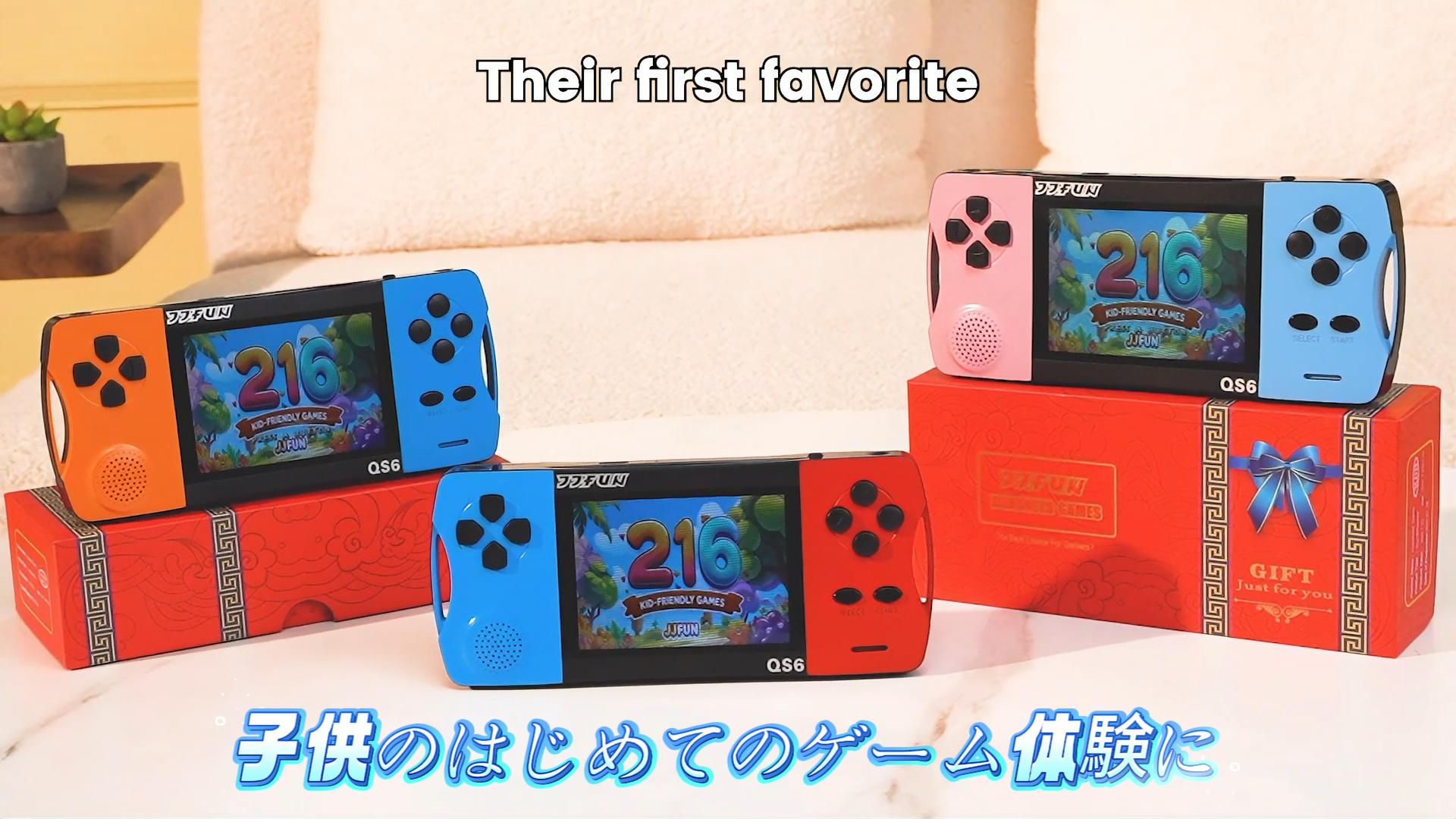Amazon | ポータブル 携帯ゲーム機 子供用 | 216種レトロゲーム内蔵