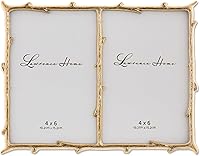 Vista 5 de Lawrence Frames Marco de metal, diseño de rama, dorado, 4x4