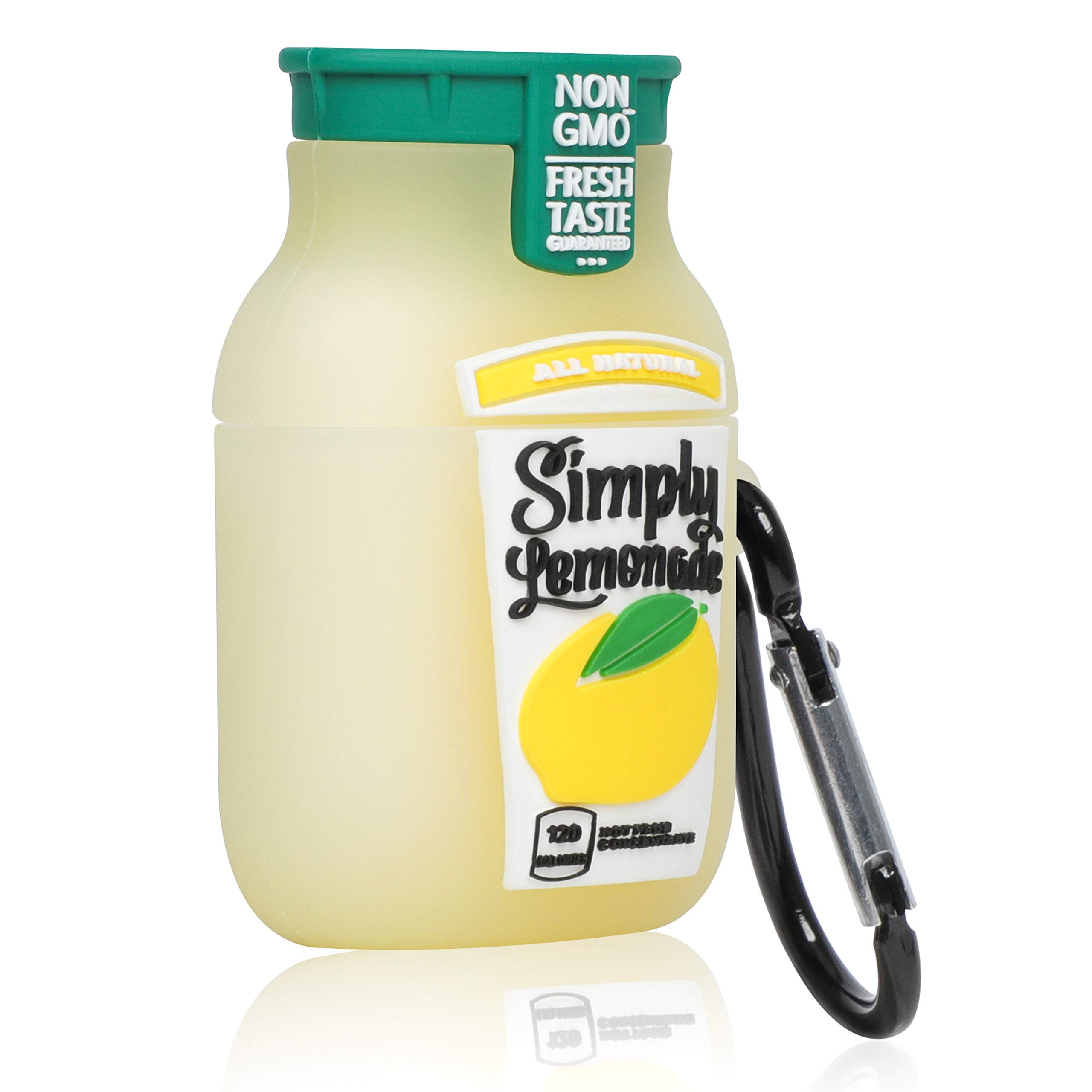 Oqplog for AirPod 2/1 Case Food Design Cover for AirPods Silicone Cases Air Pods Cute Funny Cartoon 3D Kawaii Fun Soft Designer Unique Fashion Cool Pretty for Girls Boys Teen Girly (Lemonade)