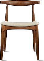 Vista 13 de 2xhome Juego de 2 sillas de comedor de madera maciza Asiento acolchado tapizado de lino beige Silla lateral moderna estilo codo de granja Negro