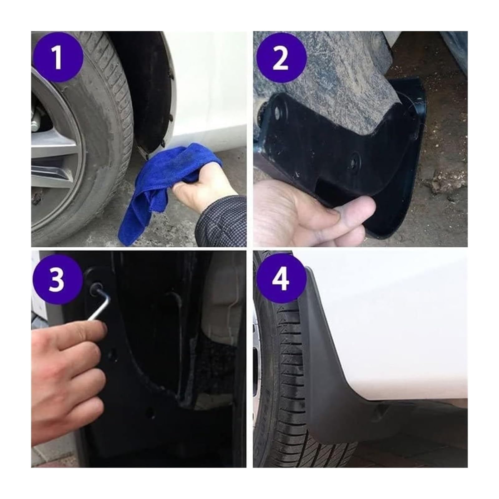Pour Hyundai Pour Accent GLS Berline 2006 2007 2008 2009 2010 Garde-boue De Roue Voiture Protection anti-éclaboussures