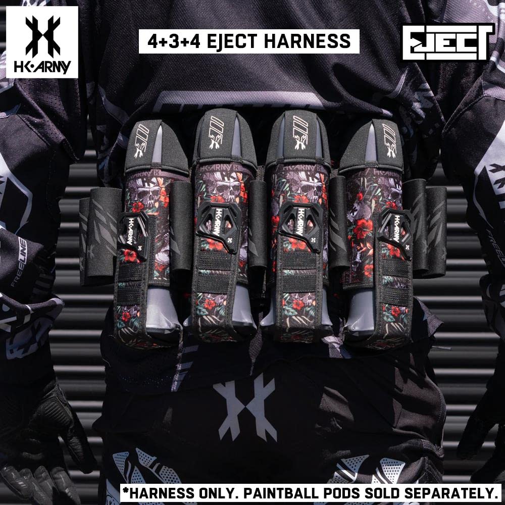 HK Army 4 + 3 Auswurf Paintball Geschirr Pod Pack – Tropischer Totenkopf