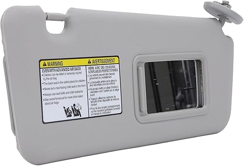 Evgatsauto Sun Visor, Front Right Passenger Side Sun Visor Assembly with Makeup 