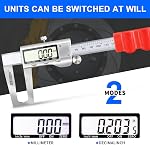 GODESON Disc Brake Rotor Micrometer,Digital Caliper Measuring Tool for Disc Brake-6 Inch/150mm,Brake Measuring Tool wtih Caliper- Inch/Metric Conversion, Brake Caliper with Stainless Steel