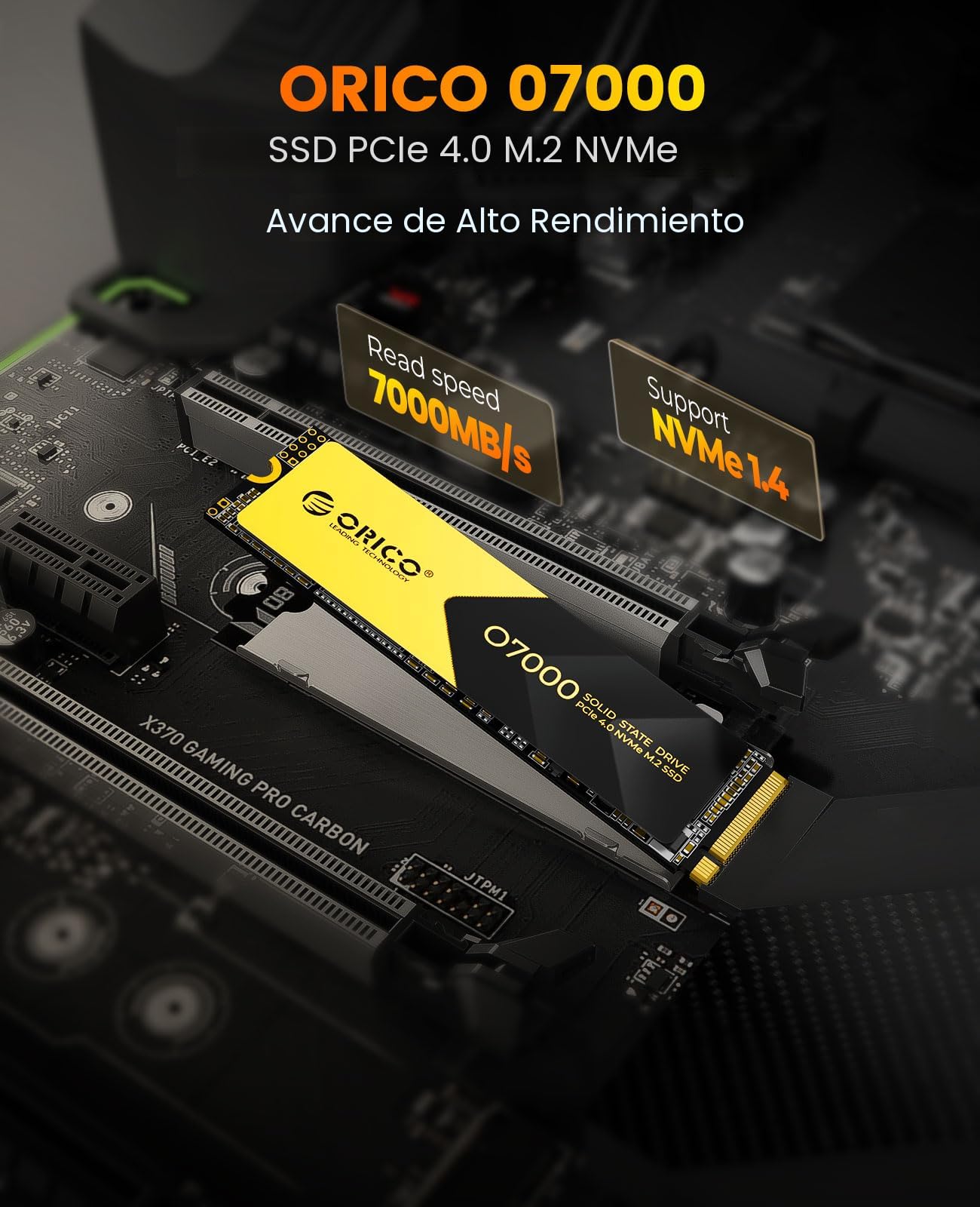 Amazon.com: ORICO SSD NVMe PCIe 4.0 de 2 TB, hasta 7000 MB/s