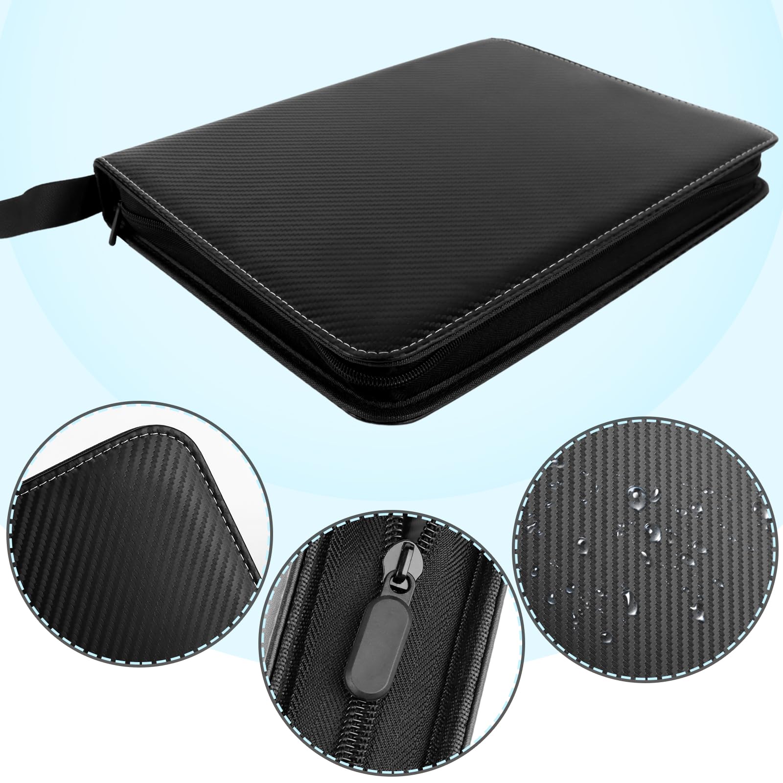 Álbum De Cartas Coleccionables Con 50 Páginas Y 900 Bolsillos – Carpeta Impermeable Con Cremallera, Ideal Para Tarjetas Intercambiables, Regalo Para Niños Coleccionistas
