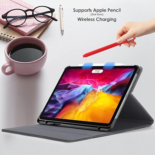 Miniatura 3 de Funda de silicona ultrafina compatible con Apple Pencil de 2 generación, funda protectora de silicona para iPad Pro 11 de 12.9 pulgadas 2018, funda
